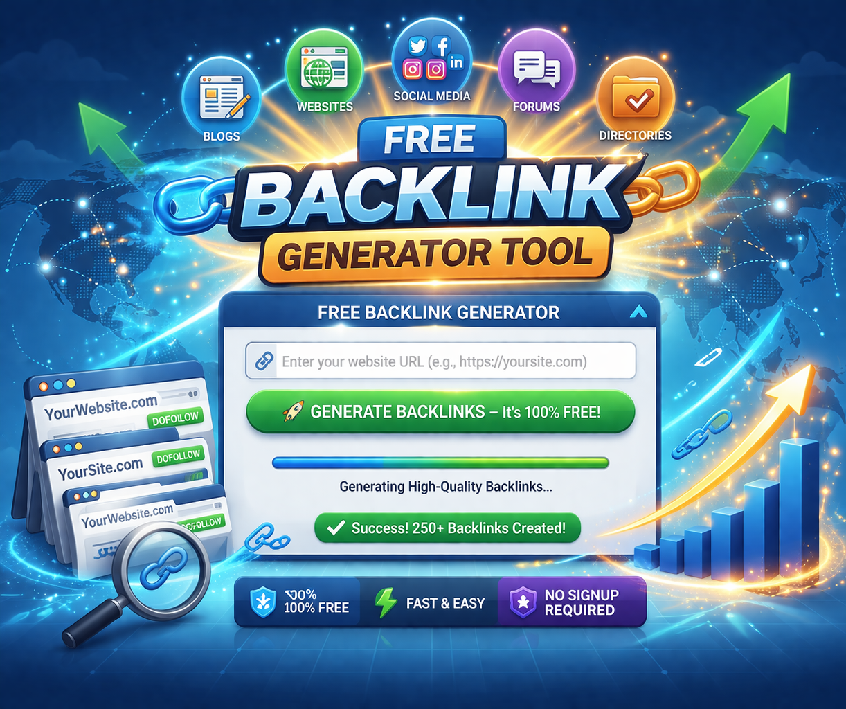 Free Backlink Generator Tool