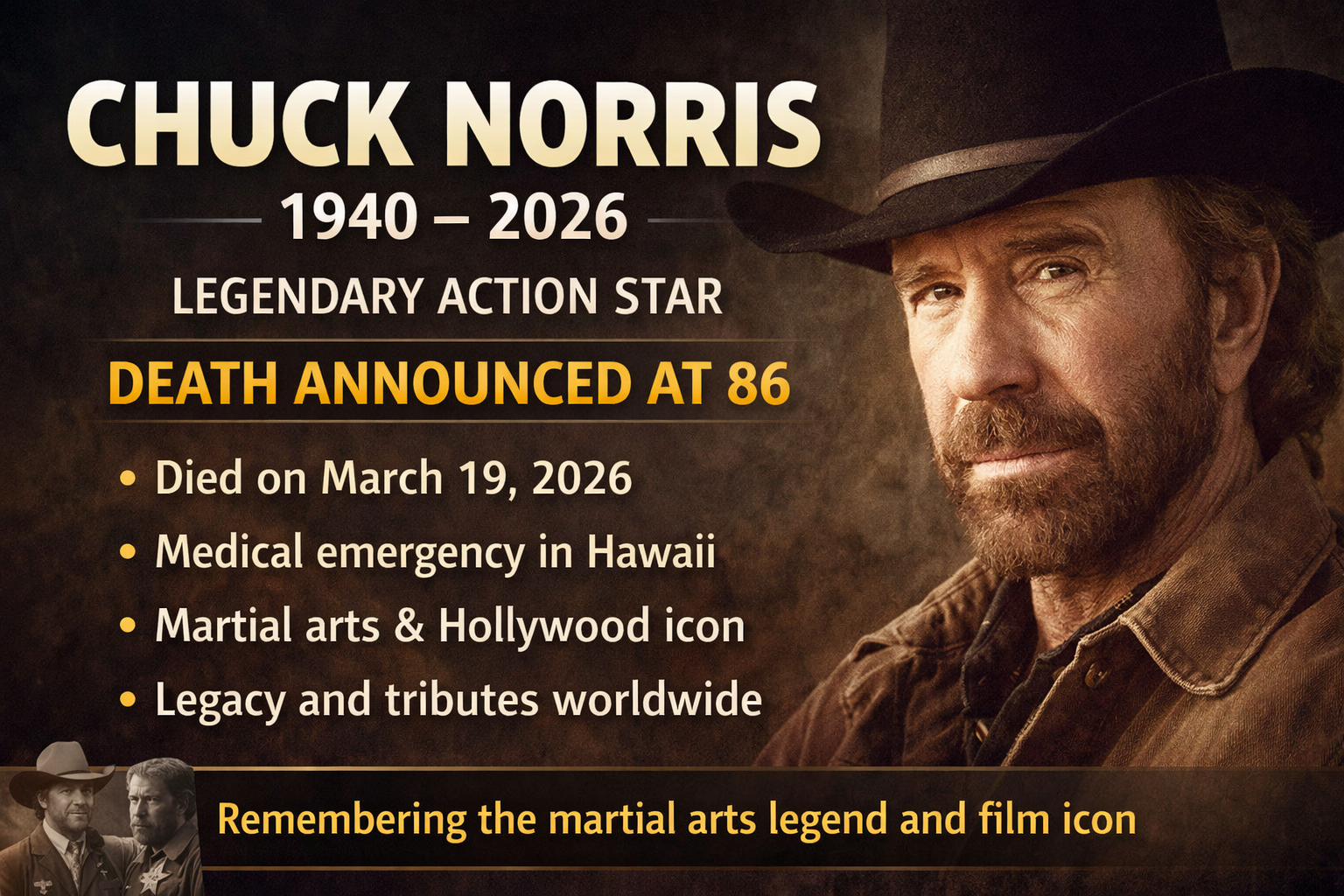 Chuck Norris Death: What Happened to the Legend in 2026