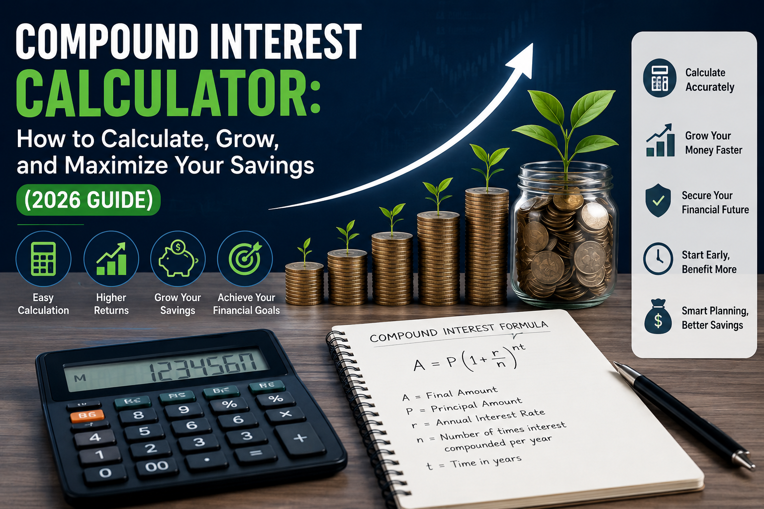 Compound Interest Calculator: How to Calculate, Grow, and Maximize Your Savings (2026 Guide)